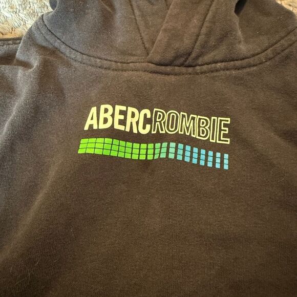 Abercrombie & Fitch Kids Black Hoodie sz 7/8 GUC - Picture 4 of 4